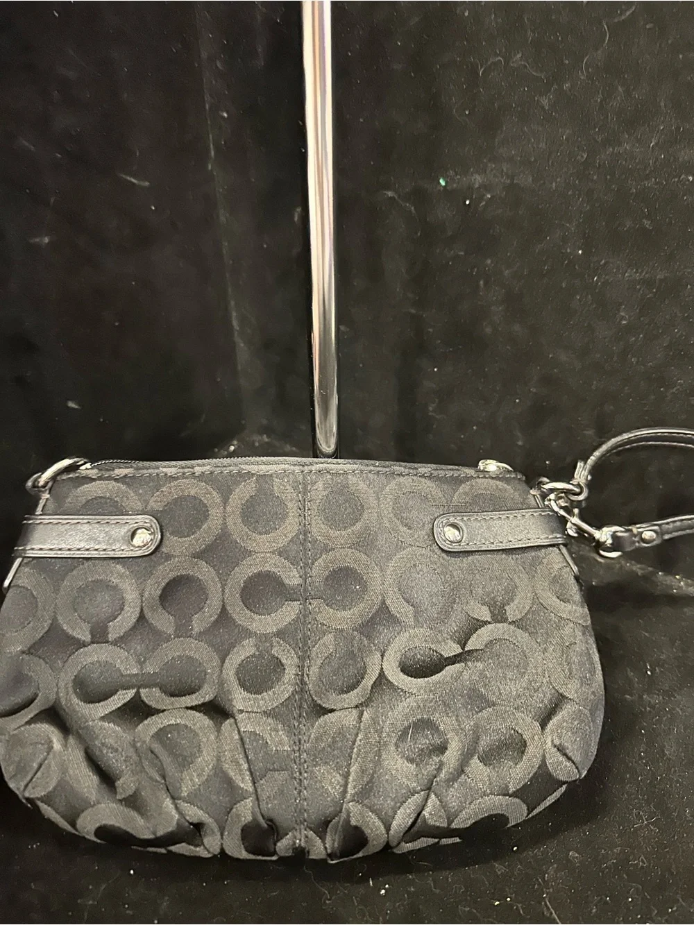Coach#332 Brooke Op Art  Signature Sateen  Wristlet
